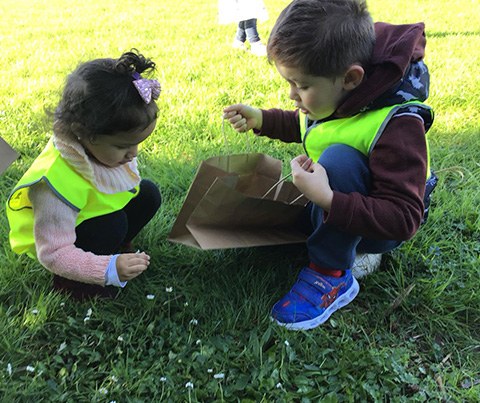 Kids playing outside